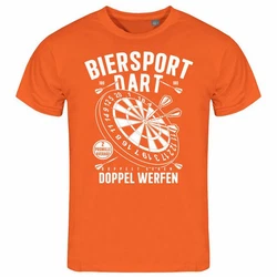 deinshirt Print-Shirt Herren T-Shirt Biersport Dart Funshirt mit Motiv Orange