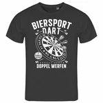 deinshirt Print-Shirt Herren T-Shirt Biersport Dart Funshirt mit Motiv Dunkelgrau/Blau/Braun/Türkis/Dunkelgrün
