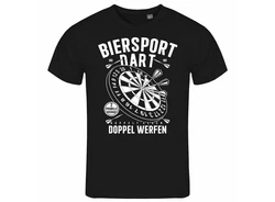 deinshirt Print-Shirt Herren T-Shirt Biersport Dart Funshirt mit Motiv Dunkelgrau/Blau/Türkis/Braun/Orange