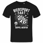 deinshirt Print-Shirt Herren T-Shirt Biersport Dart Funshirt mit Motiv Dunkelgrau/Blau/Türkis/Braun/Orange