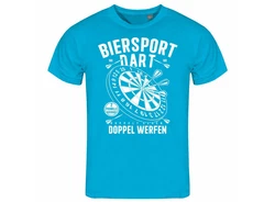 deinshirt Print-Shirt Herren T-Shirt Biersport Dart Funshirt mit Motiv Hellblau