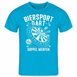 deinshirt Print-Shirt Herren T-Shirt Biersport Dart Funshirt mit Motiv Hellblau
