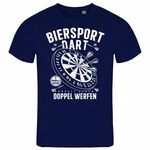 deinshirt Print-Shirt Herren T-Shirt Biersport Dart Funshirt mit Motiv Hellblau/Blau/Dunkelblau