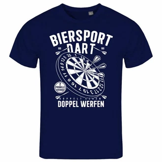 deinshirt Print-Shirt Herren T-Shirt Biersport Dart Funshirt mit Motiv Hellblau/Blau/Dunkelblau