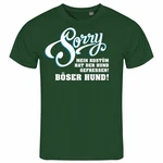deinshirt Print-Shirt Herren T-Shirt Sorry mein Kostüm hat der Hund gefressen Funshirt mit Motiv Dunkelgrün/Grün
