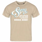 deinshirt Print-Shirt Herren T-Shirt Sorry mein Kostüm hat der Hund gefressen Funshirt mit Motiv Braun/Beige/Gelb/Grau
