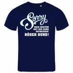 deinshirt Print-Shirt Herren T-Shirt Sorry mein Kostüm hat der Hund gefressen Funshirt mit Motiv Dunkelblau