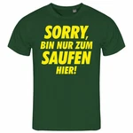deinshirt Print-Shirt Herren T-Shirt Sorry bin nur zum saufen hier 