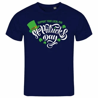 deinshirt Print-Shirt St Patricks Day Funshirt mit Motiv Blau