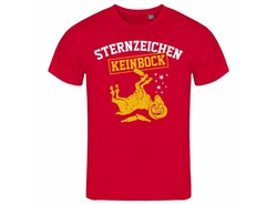 deinshirt Print-Shirt Herren T-Shirt Sternzeichen KEIN BOCK Funshirt Rot