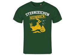 deinshirt Print-Shirt Herren T-Shirt Sternzeichen KEIN BOCK Funshirt Grün/Dunkelgrün