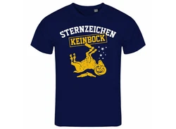 deinshirt Print-Shirt Herren T-Shirt Sternzeichen KEIN BOCK Funshirt Blau