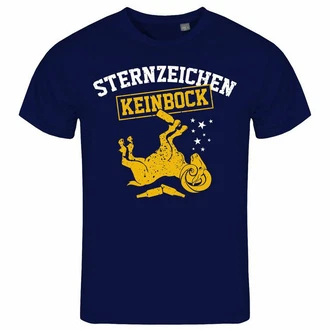deinshirt Print-Shirt Herren T-Shirt Sternzeichen KEIN BOCK Funshirt Blau