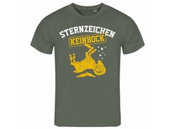 deinshirt Print-Shirt Herren T-Shirt Sternzeichen KEIN BOCK Funshirt Dunkelgrün/Grün