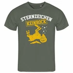 deinshirt Print-Shirt Herren T-Shirt Sternzeichen KEIN BOCK Funshirt Dunkelgrün/Grün