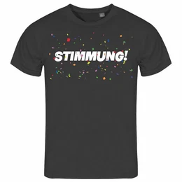 Print-Shirt Herren T-Shirt STIMMUNG Konfetti Funshirt mit Motiv