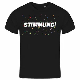 Print-Shirt Herren T-Shirt STIMMUNG Konfetti Funshirt mit Motiv