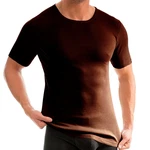 HERMKO Unterziehshirt Herren Business Shirt Dunkelbraun/Schwarz/Bordeaux