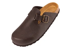 Palado Herren Clog Kiel Dunkelbraun/Braun/Beige