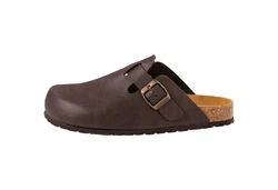 Palado Herren Clog Kiel Dunkelbraun/Braun/Beige