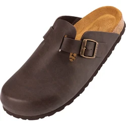 Palado Herren Clog Kiel Dunkelbraun/Braun/Beige