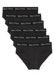 Marc O'Polo Slip Essentials (6er Pack) Schwarz/Grau/Dunkelgrau/Dunkelgrün/Khaki/Lila/Braun