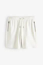 Sweatshorts Jersey-Shorts mit Ziegelstruktur (1-tlg)