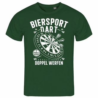 deinshirt Print-Shirt Herren T-Shirt Biersport Dart Funshirt mit Motiv Grün/Dunkelgrün