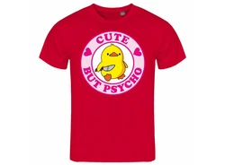 deinshirt Print-Shirt Herren T-Shirt Cute but Psycho Funshirt (Mit Motiv) 