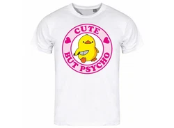 deinshirt Print-Shirt Herren T-Shirt Cute but Psycho Funshirt (Mit Motiv) Rosa/Creme/Braun/Gelb/Lila