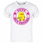 deinshirt Print-Shirt Herren T-Shirt Cute but Psycho Funshirt (Mit Motiv) Rosa/Creme/Braun/Gelb/Lila