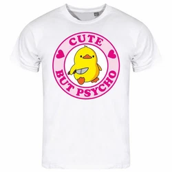deinshirt Print-Shirt Herren T-Shirt Cute but Psycho Funshirt (Mit Motiv) Rosa/Creme/Braun/Gelb/Lila