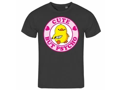 deinshirt Print-Shirt Herren T-Shirt Cute but Psycho Funshirt (Mit Motiv) Lila/Rosa/Braun/Gelb