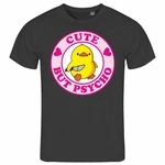 deinshirt Print-Shirt Herren T-Shirt Cute but Psycho Funshirt (Mit Motiv) Lila/Rosa/Braun/Gelb