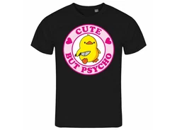deinshirt Print-Shirt Herren T-Shirt Cute but Psycho Funshirt (Mit Motiv) Gelb/Rosa/Lila/Braun