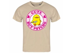 deinshirt Print-Shirt Herren T-Shirt Cute but Psycho Funshirt (Mit Motiv) Rosa/Braun/Rot/Gelb