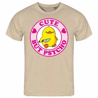 deinshirt Print-Shirt Herren T-Shirt Cute but Psycho Funshirt (Mit Motiv) Rosa/Braun/Rot/Gelb