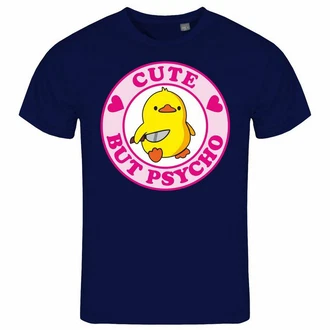 deinshirt Print-Shirt Herren T-Shirt Cute but Psycho Funshirt (Mit Motiv)