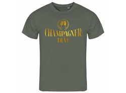 deinshirt Print-Shirt Herren T-Shirt Champagner Dit Funshirt mit Motiv Beige/Dunkelgrün