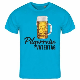 deinshirt Print-Shirt Herren T-Shirt Pilgerreise Vatertag Funshirt mit Motiv Blau/Lila