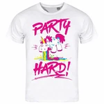 deinshirt Print-Shirt PARTY HARD Funshirt Silber/Lila/Rosa/Weiß deinshirt Print-Shirt PARTY HARD Funshirt Silber/Lila/Rosa/Weiß