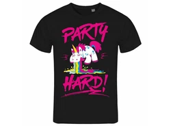 deinshirt Print-Shirt PARTY HARD Funshirt Lila/Rosa/Dunkelrot