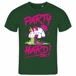 deinshirt Print-Shirt PARTY HARD Funshirt Dunkelgrün/Grün/Rosa/Dunkelrot deinshirt Print-Shirt PARTY HARD Funshirt Dunkelgrün/Grün/Rosa/Dunkelrot