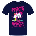 deinshirt Print-Shirt PARTY HARD Funshirt Dunkelblau/Lila/Rosa deinshirt Print-Shirt PARTY HARD Funshirt Dunkelblau/Lila/Rosa