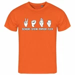 deinshirt Print-Shirt Herren T-Shirt Schere Stein Papier Funshirt (FLEX) Orange deinshirt Print-Shirt Herren T-Shirt Schere Stein Papier Funshirt (FLEX) Orange