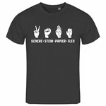 deinshirt Print-Shirt Herren T-Shirt Schere Stein Papier Funshirt (FLEX) Schwarz/Grün/Dunkelgrau deinshirt Print-Shirt Herren T-Shirt Schere Stein Papier Funshirt (FLEX) Schwarz/Grün/Dunkelgrau