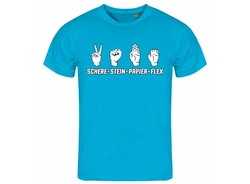 deinshirt Print-Shirt Herren T-Shirt Schere Stein Papier Funshirt (FLEX) 