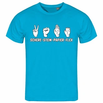 deinshirt Print-Shirt Herren T-Shirt Schere Stein Papier Funshirt (FLEX) 
