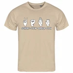 deinshirt Print-Shirt Herren T-Shirt Schere Stein Papier Funshirt (FLEX) Khaki/Beige/Creme/Weiß/Braun deinshirt Print-Shirt Herren T-Shirt Schere Stein Papier Funshirt (FLEX) Khaki/Beige/Creme/Weiß/Braun