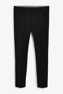 Next Anzug Motion Flex Hose-Skinny Fit Schwarz/Grau